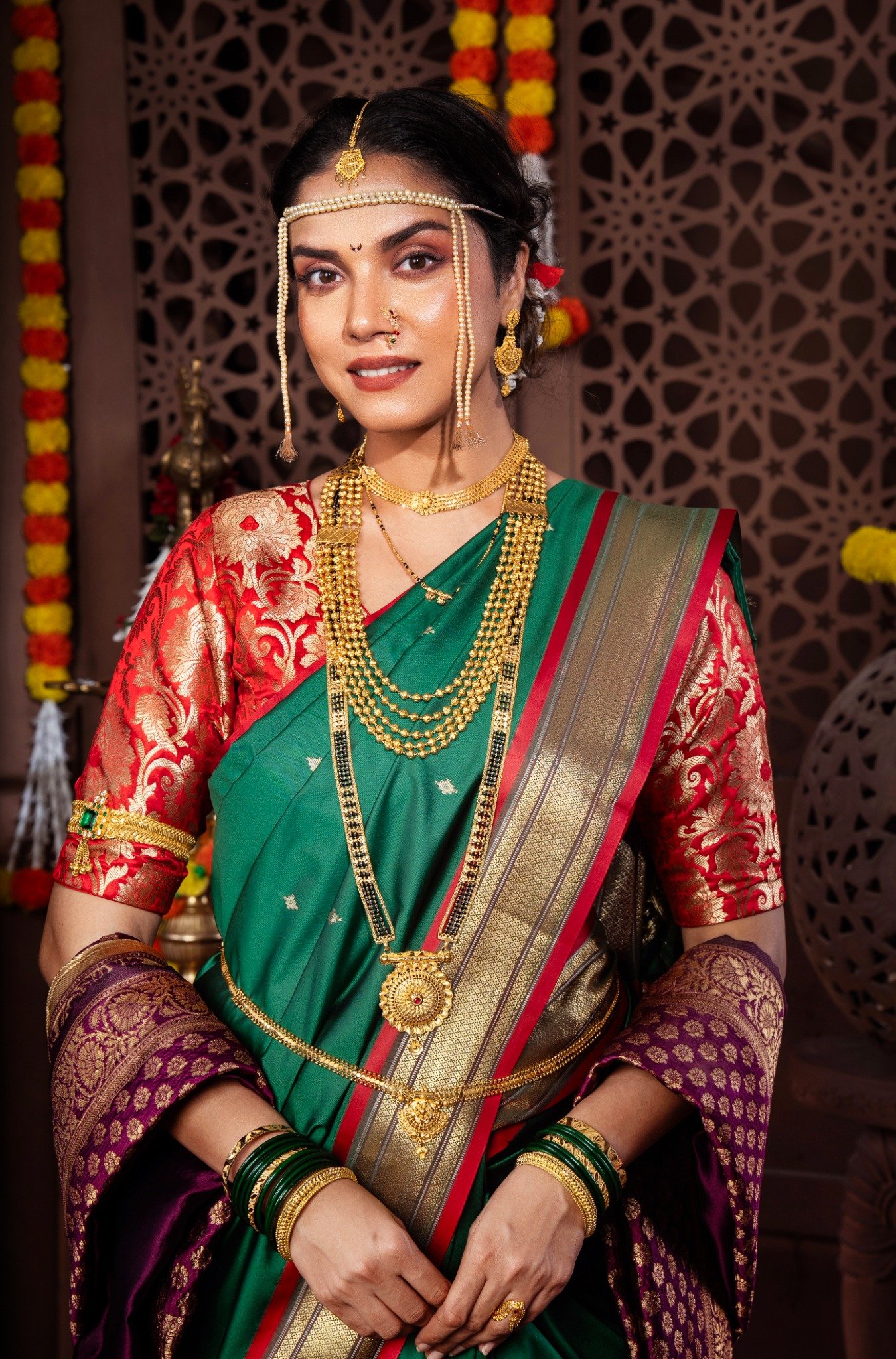 Maharashtrian traditional jewellery set